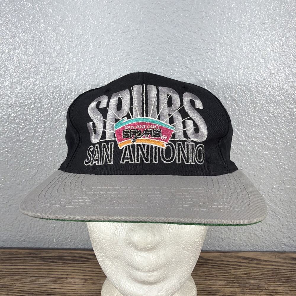 Vintage San Antonio Spurs Hat AJD Signature Snapback Cap 90s NBA Fiesta Graphics